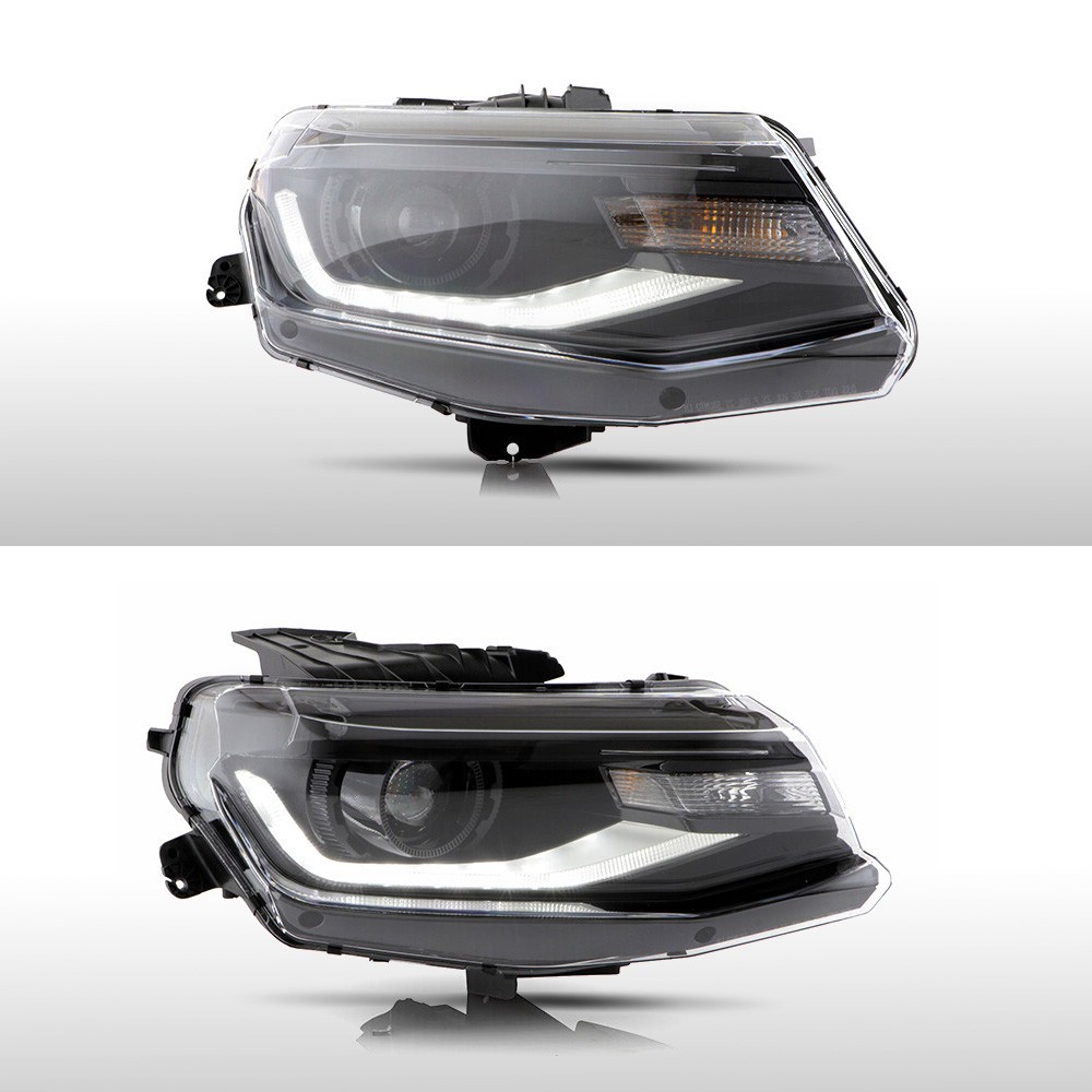 HID Headlight For 2016-2024 Chevy Camaro w/Bulb w/Ballast Left+Right Pair