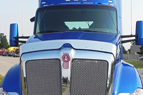 Kenworth T680 Stainless Steel Hood shield Bug Deflector