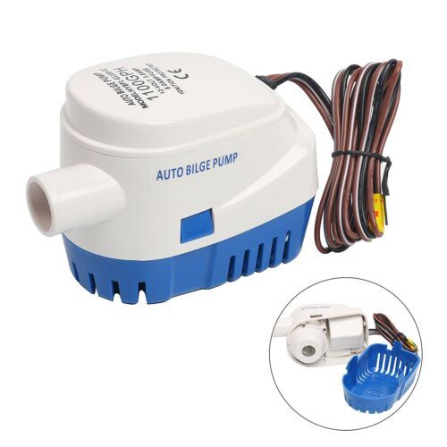 12V 1100GPH Automatic Submersible Boat Bilge Water Pump With Auto Float Switch