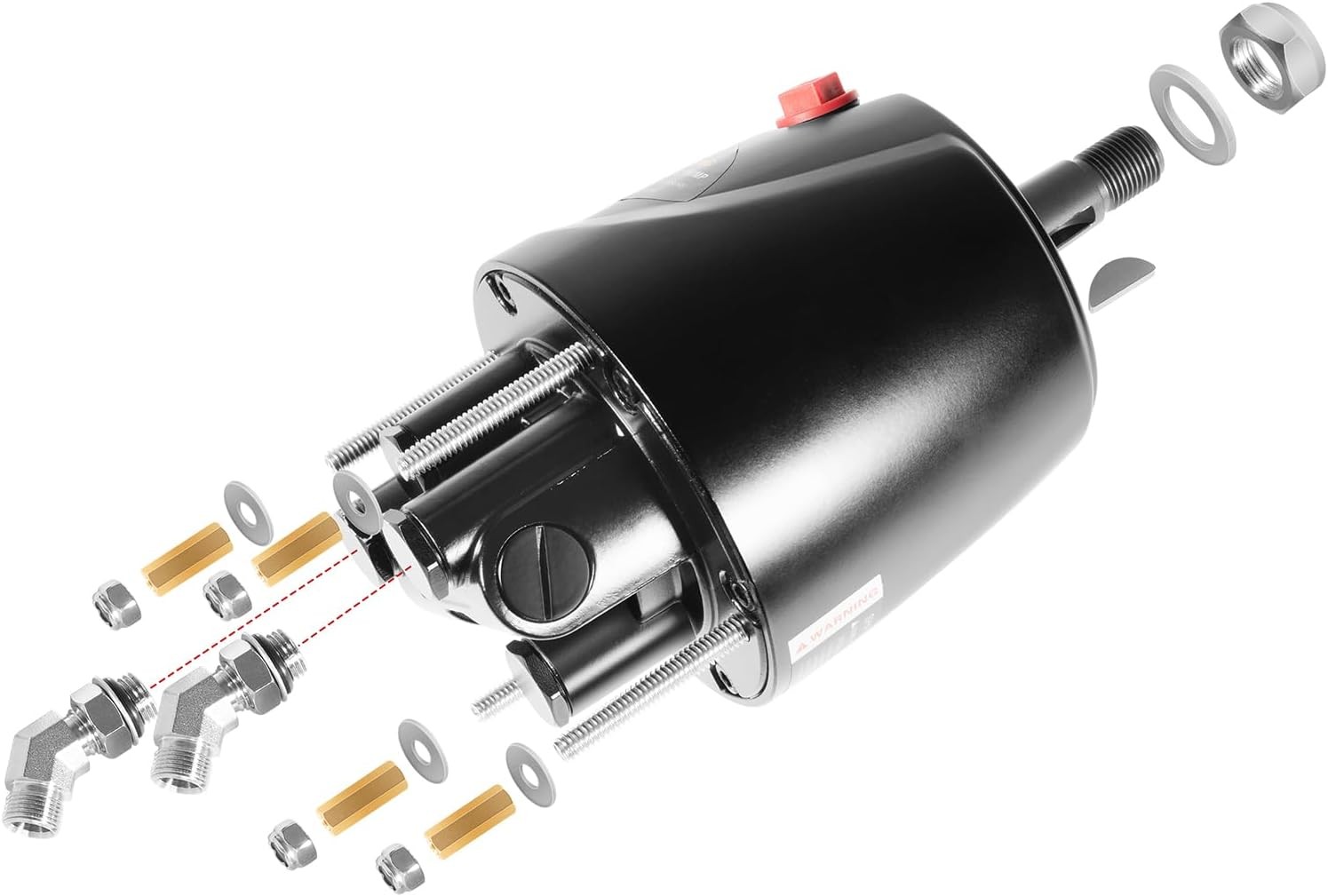 Fit for Seastar HH5271-3 Hydraulic Steering Helm Pump,1.7 cu in Front Mount Helm