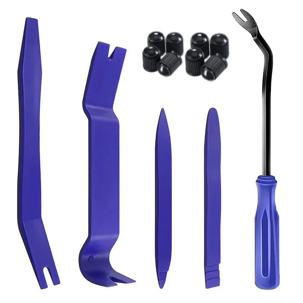 Car Door Trim Removal Tool Pry Panel Dash Radio Body Clip Installer Kit Set (13)