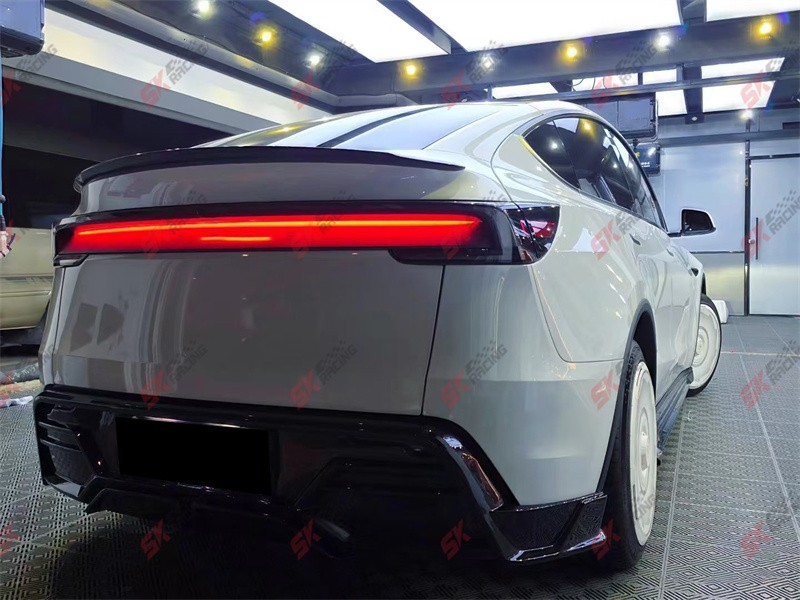 Glossy/Matte Dry Twill Carbon Fiber Rear Trunk Spoiler Wing For Fits Tesla 3 24+