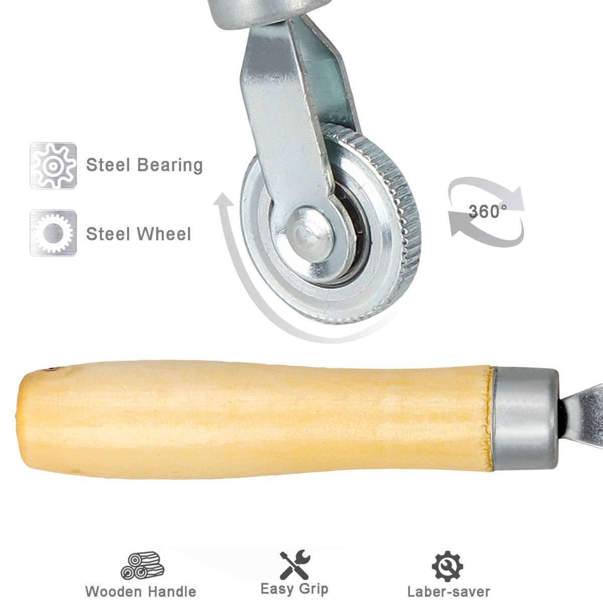 Car Handle Tire Patch Wheel Repair Stitcher Ball Bearing Tyre Roller Repair Tool