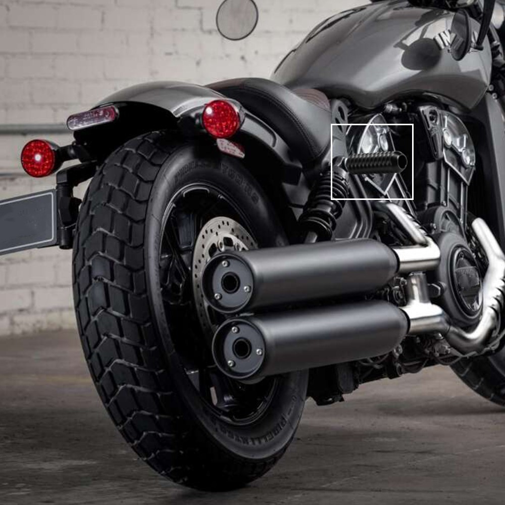 Nylon 4″ Striped Frame Slider Crash Bar For Indian Scout Bobber / ABS 2017-2026