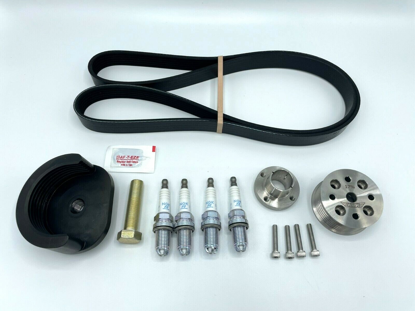 WMW 17% Supercharger Reduction Pulley Kit for R53 2002-06 MINI Cooper S and R52