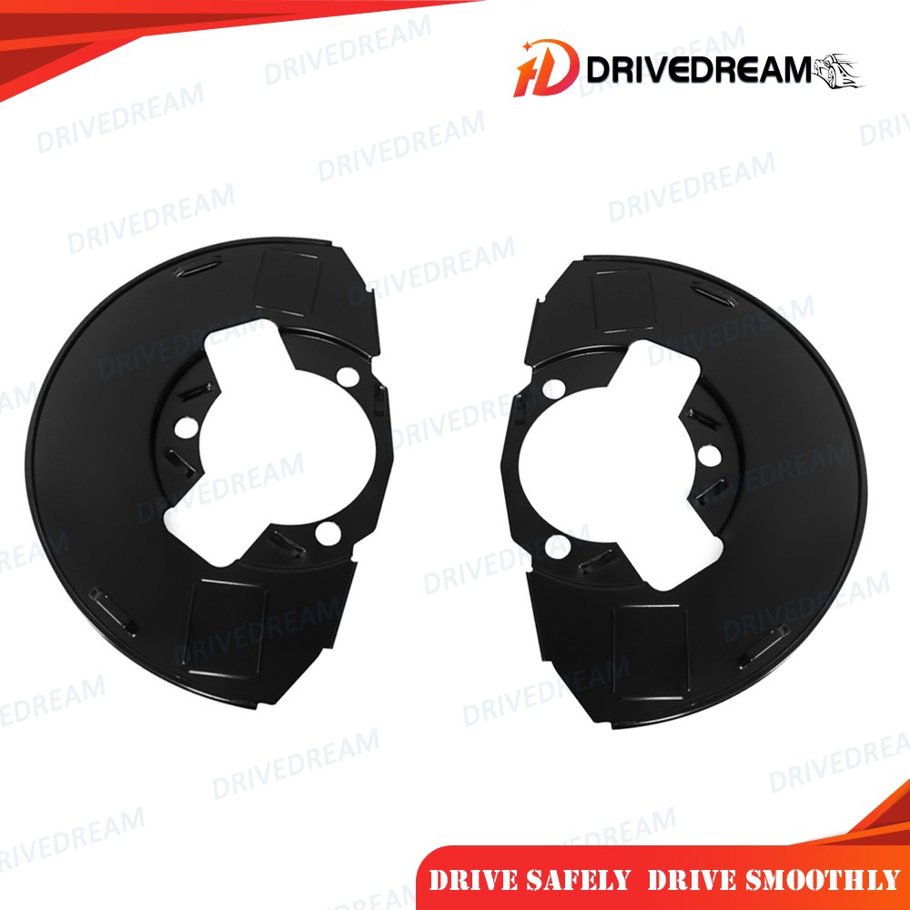 Front Black Brake Dust Shield for Chevrolet Silverado 1500 GMC Sierra 1500 2pcs