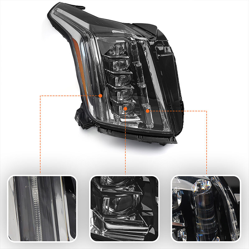 For Cadillac Escalade 2015-2020 Full LED Projector Headlight Lamp Passenger Bulb