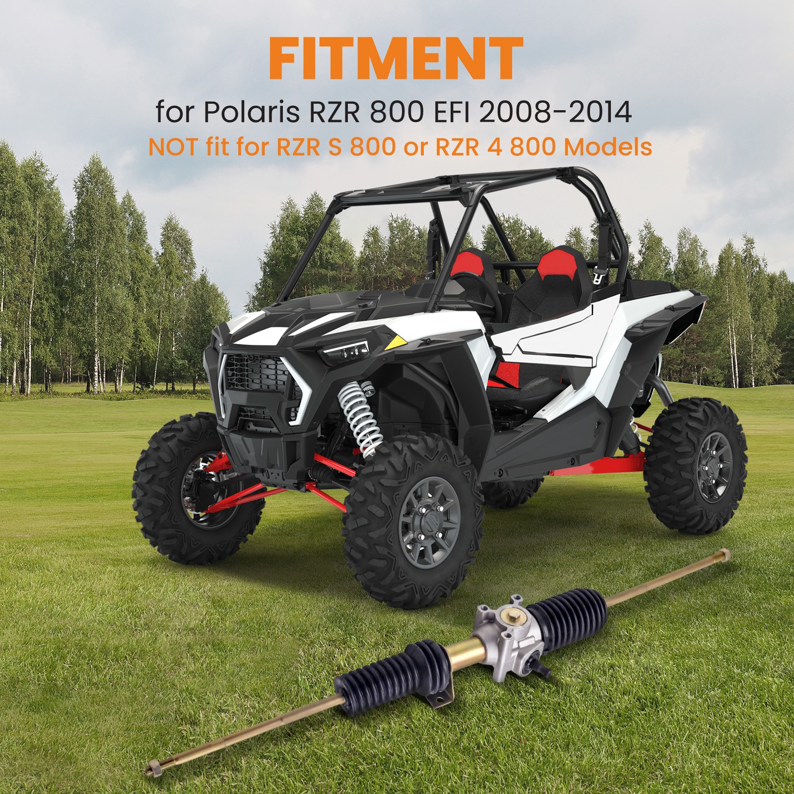 Steering Rack And Pinion & Tie Rod Ends for Polaris RZR 800 EFI 2008-13 1823497
