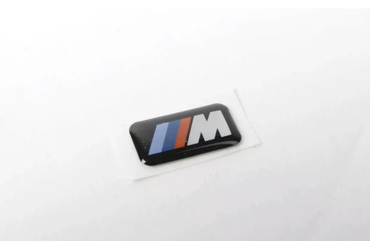 BMW M Steering WHEEL BADGE Emblem M-Tech M-Sport 1M M2 M3 M4 M5 M6 (1 Piece)