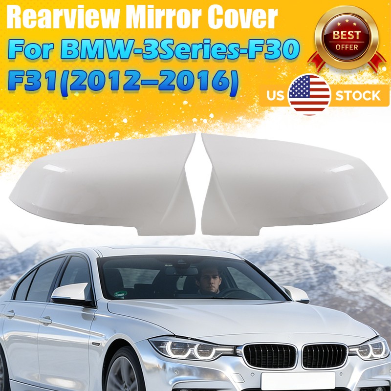 Alpine White 300 Side Mirror Cover Caps for BMW 3 Series F30 F31 F20 320i 328i
