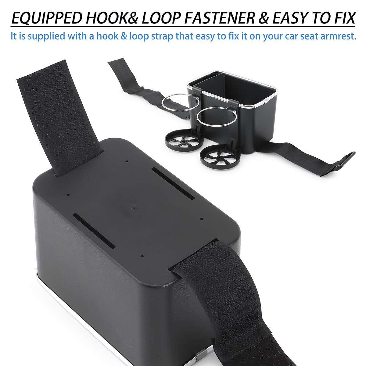 Car Auto Armrest Box Cushion Pad Center Console Storage Box With Cup Holder SALE