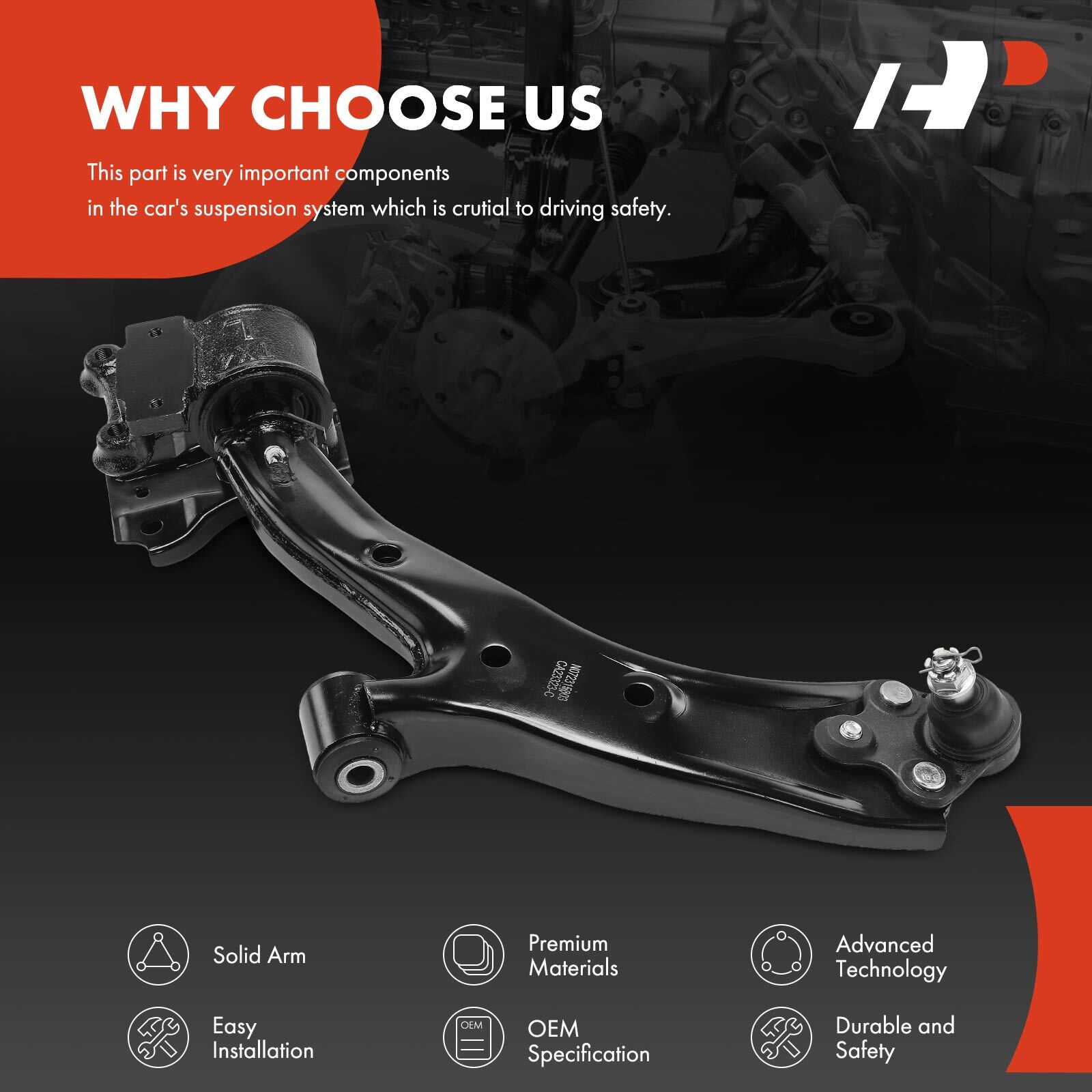 A-Premium Front Left Lower Control Arm with Ball Joint for Acura RDX 2013-2018