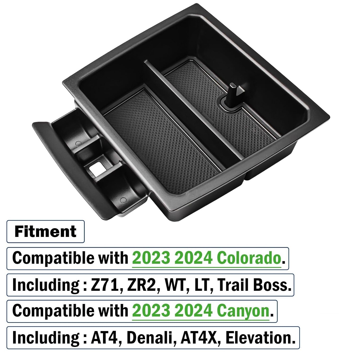 For 2023-2026 Chevy Colorado Console Armrest Storage Box Organizer Accessories