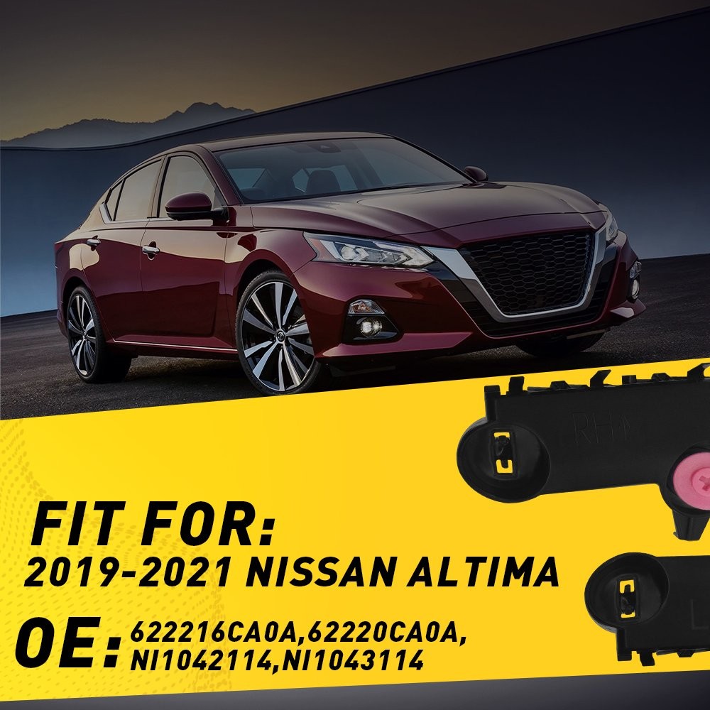 2X Left&Right Front Bumper Mounting Support Bracket For 2019-2021 Nissan Altima