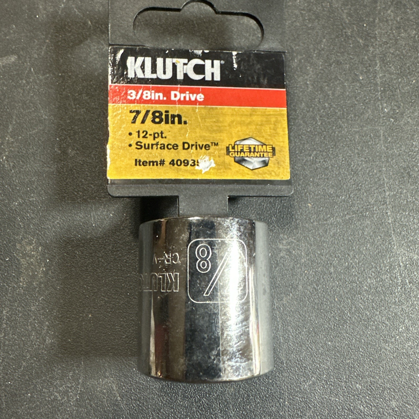 Klutch 3/8 Drive 12pt 7/8 In Sae Socket