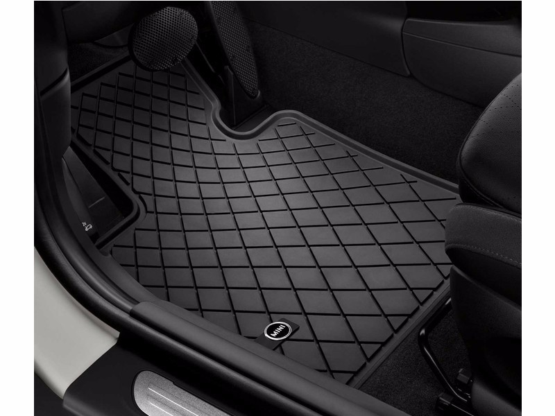 2 Pc OEM Mini Cooper F55 F56 F57 All Weather Floor Mats Mini Logo 51472354155