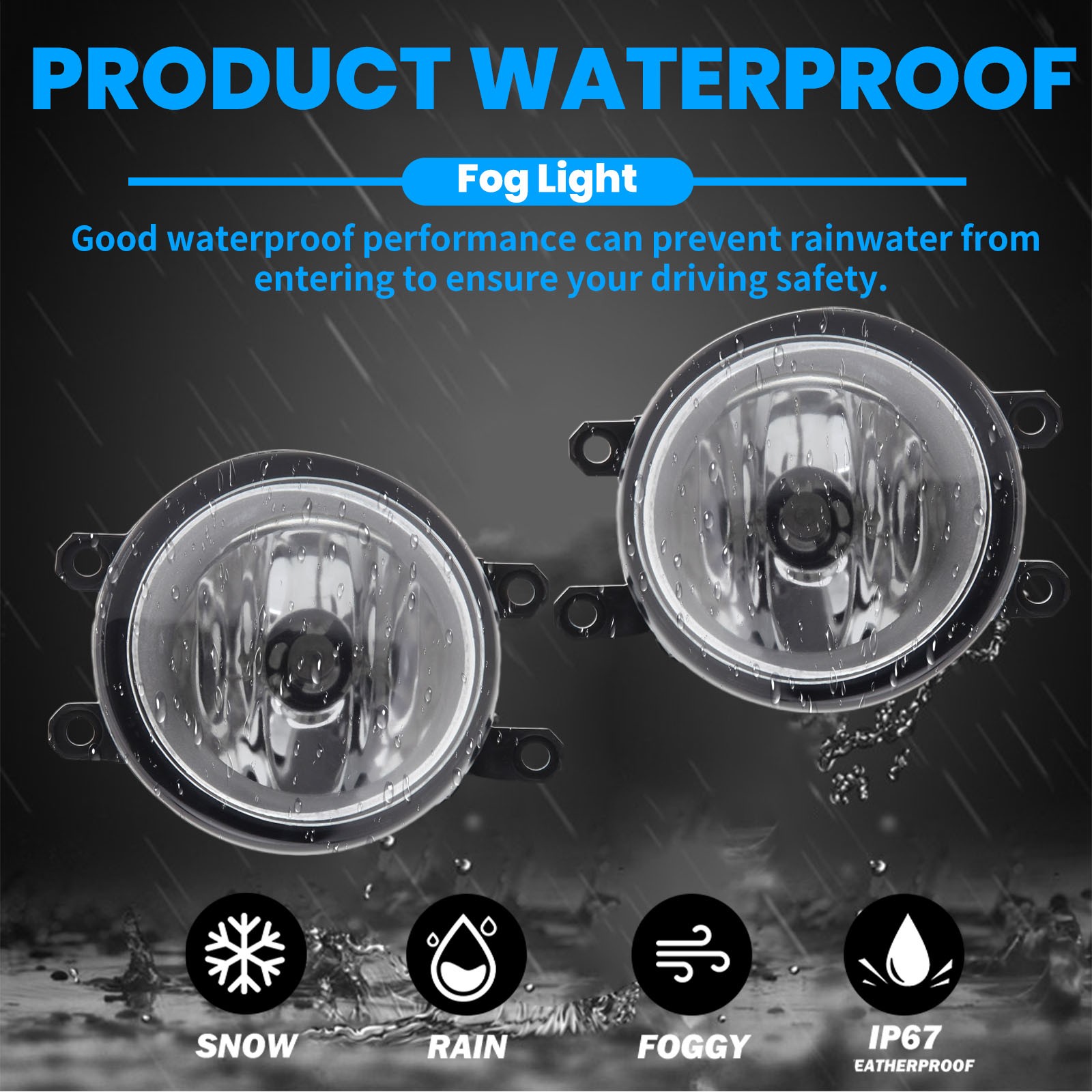 Pair Front Bumper Fog Light Lamps Left & Right For 2010-2014 Lexus RX350 RX450h