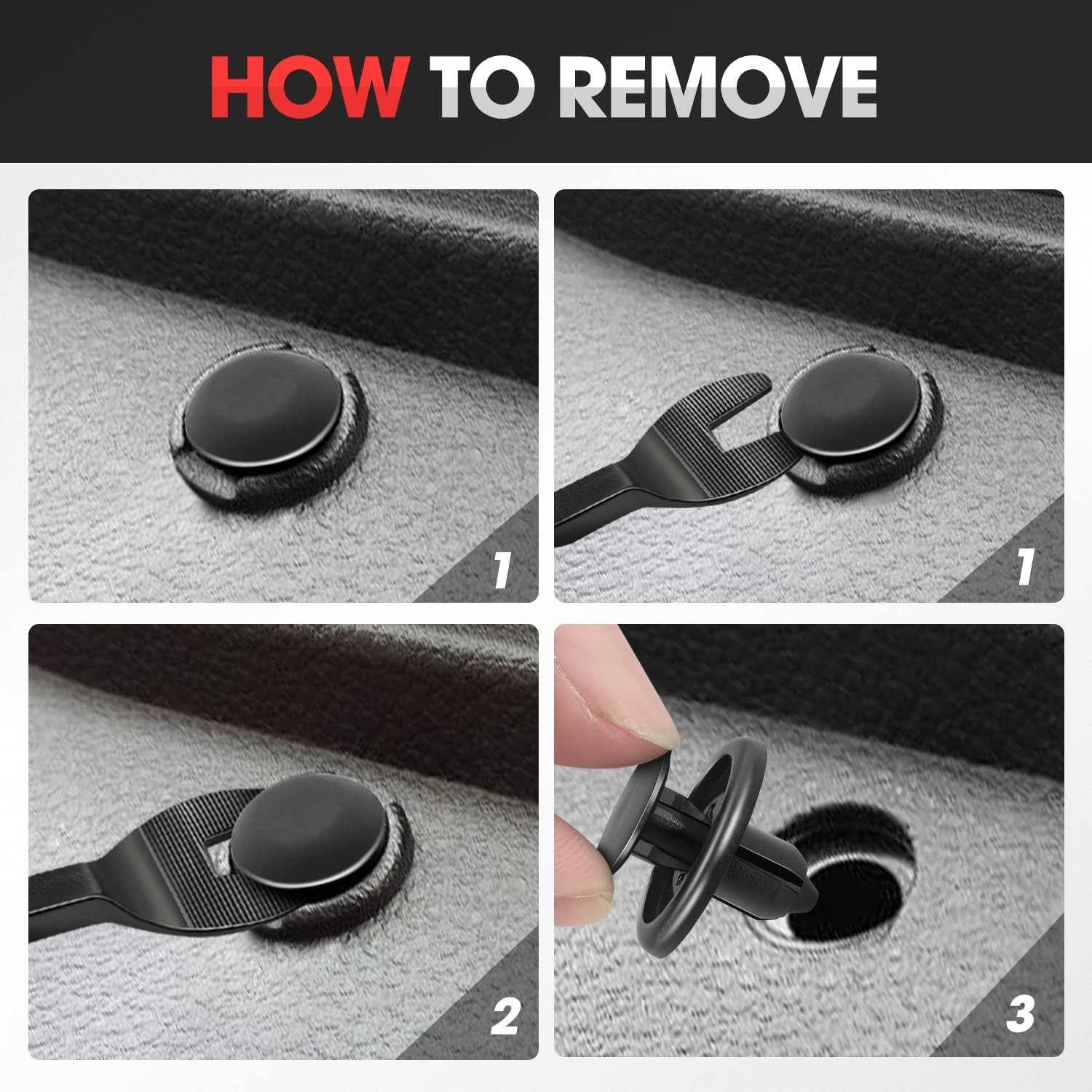 200pcs Car Push Retainer Clips, Universal Plastic Push Pin Bumper Fender Rivets