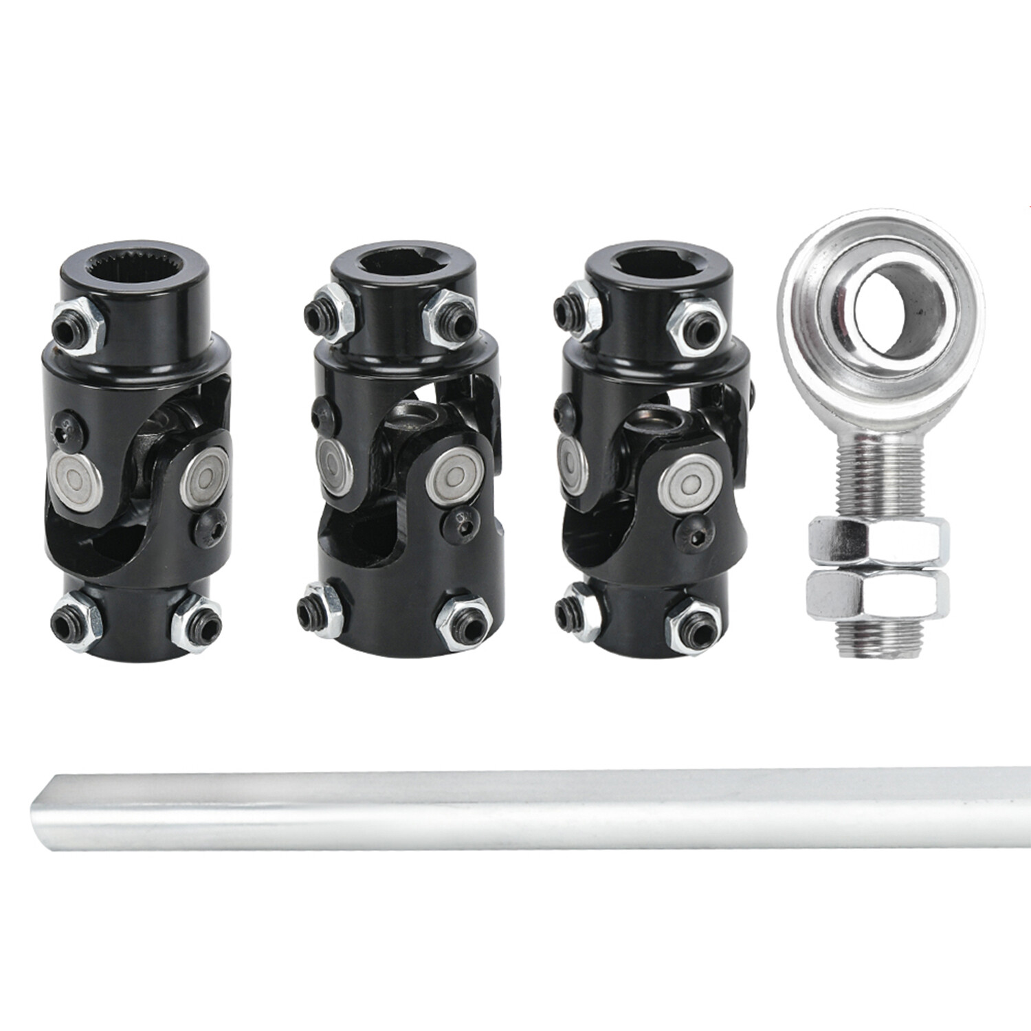 Forr GM Box 3 BK U Joint 36″ Solid Steel Steering Shaft 1″DD + 3/4″-30 X 3/4″DD