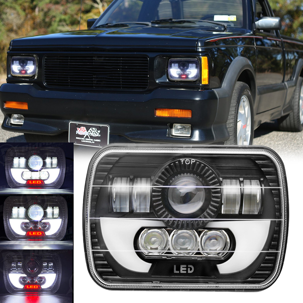 NEW Fit 1982-1993 Chevy S10 Blazer GMC S15 7x6inch LED Headlight DRL Hi/Lo DOT