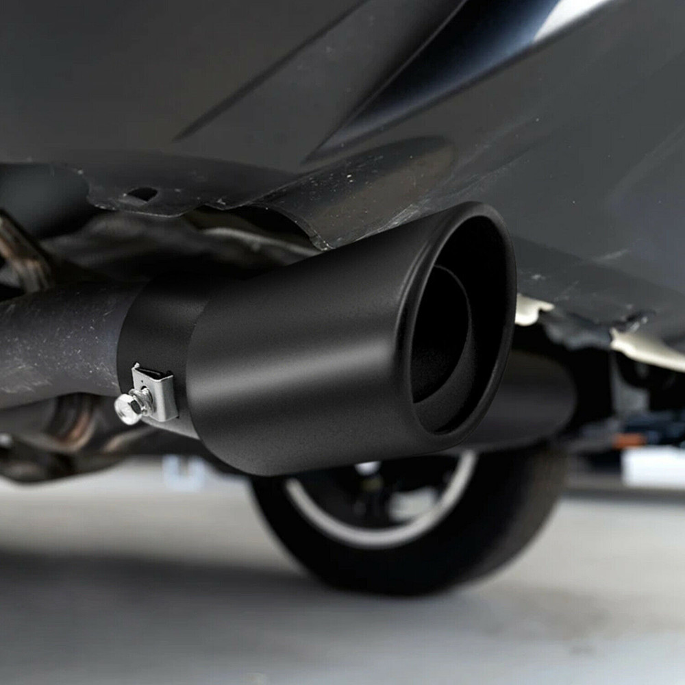 For Honda CR-V Exhaust Pipe Tip Rear Tail Throat Muffler Stainless Steel Black