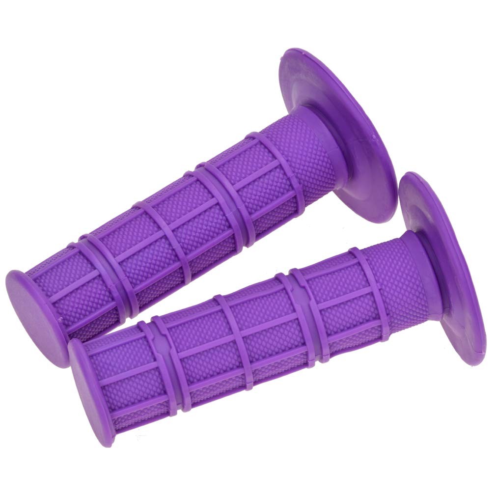 HIAORS Universal 22mm 7/8″ Handlebar Grip Soft Rubber Hand Grips 7/8″, Purple