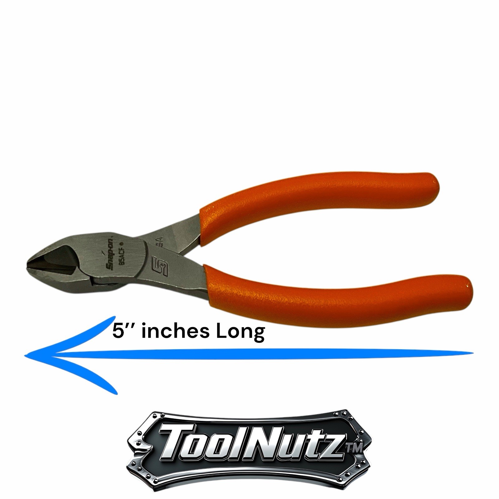 Snap-on Tools NEW 85ACFO ORANGE Soft Cushion Grip 5″ inch Diagonal Cutter USA