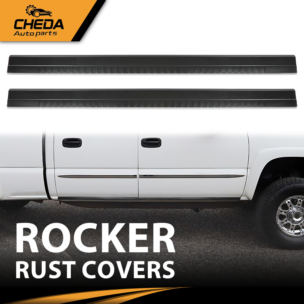 Pair Rocker Panel Covers Rust Guard Fit For 99-06 Chevy Silverado and More 99724