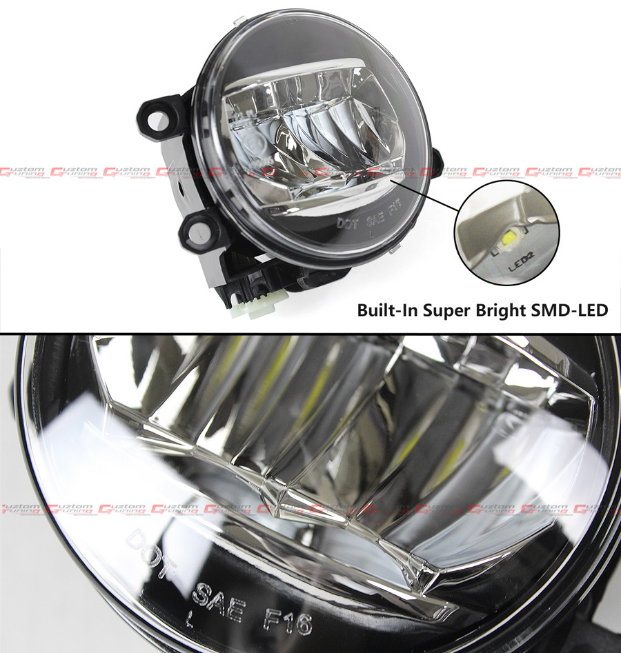 FOR 18-20 TOYOTA CAMRY SE XSE FOG LAMP LIGHT + WHITE & AMBER LED DRL BEZEL COVER