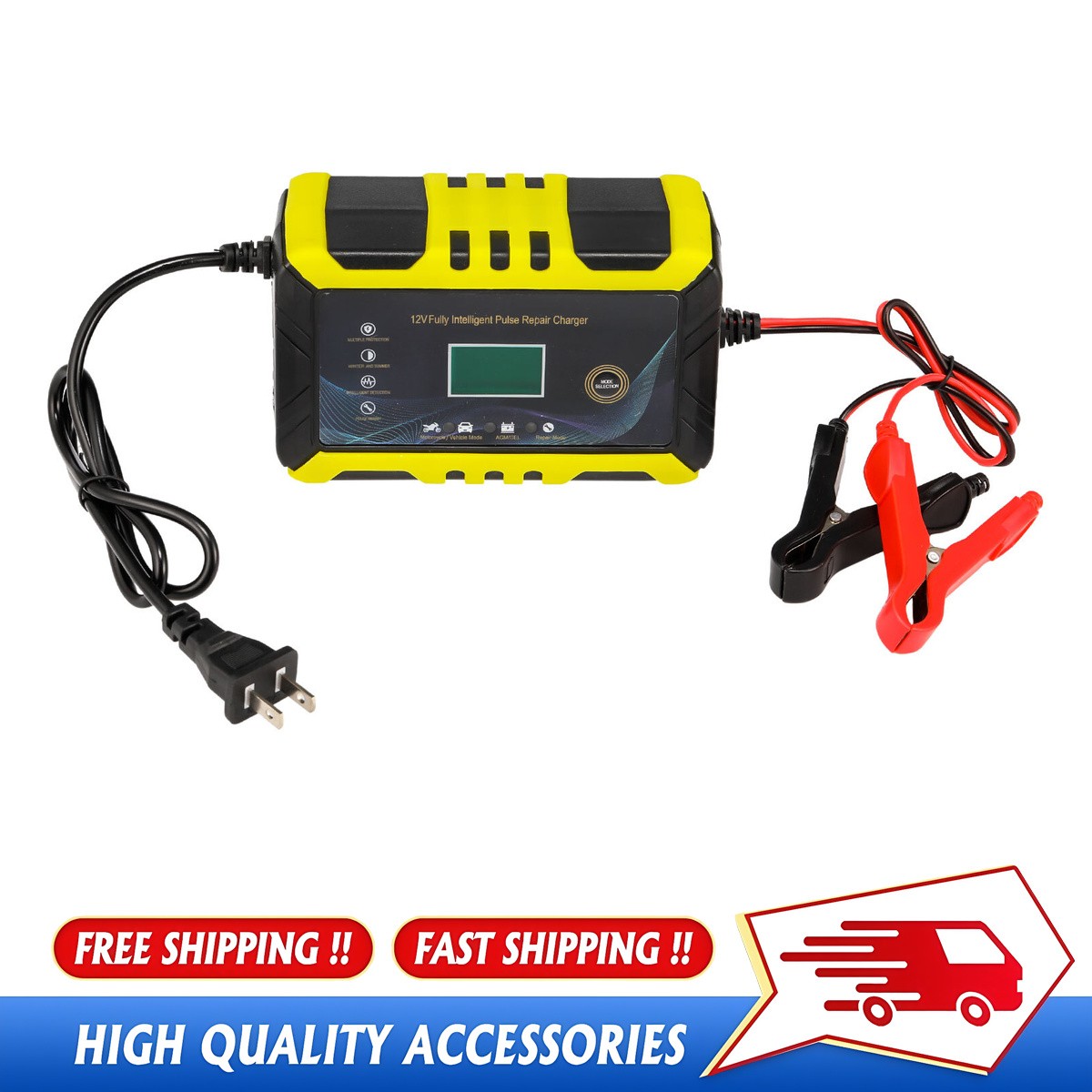 Intelligent Pulse Repair Battery Maintainer for AGM Gel Lead Acid Batteries