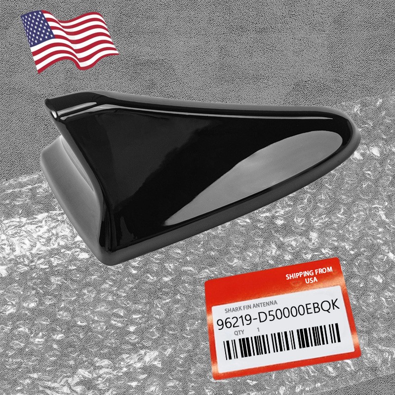 For 2015-17 Genesis Coupe & G80 Ebony Black FM/AM Shark Fin Roof Antenna Cover .