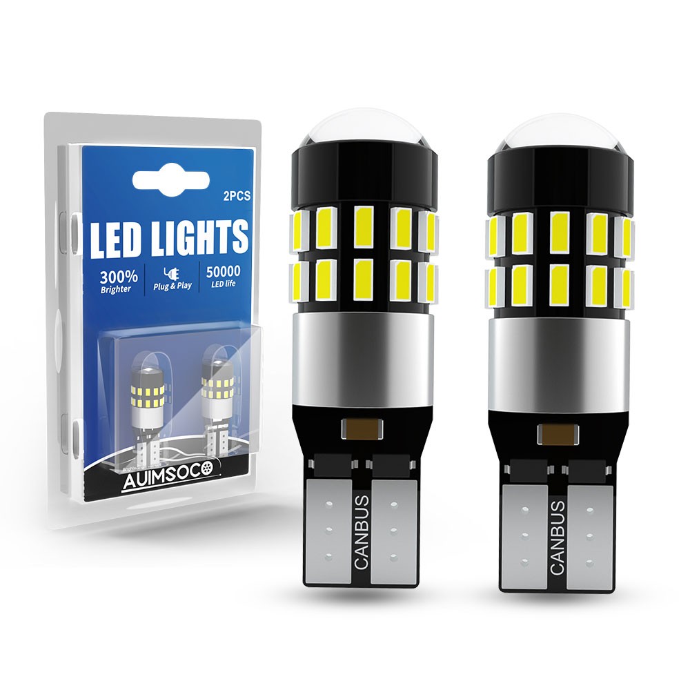 2x 168 194 LED License Plate Light Replacement Bulbs Pure White 6000K T10