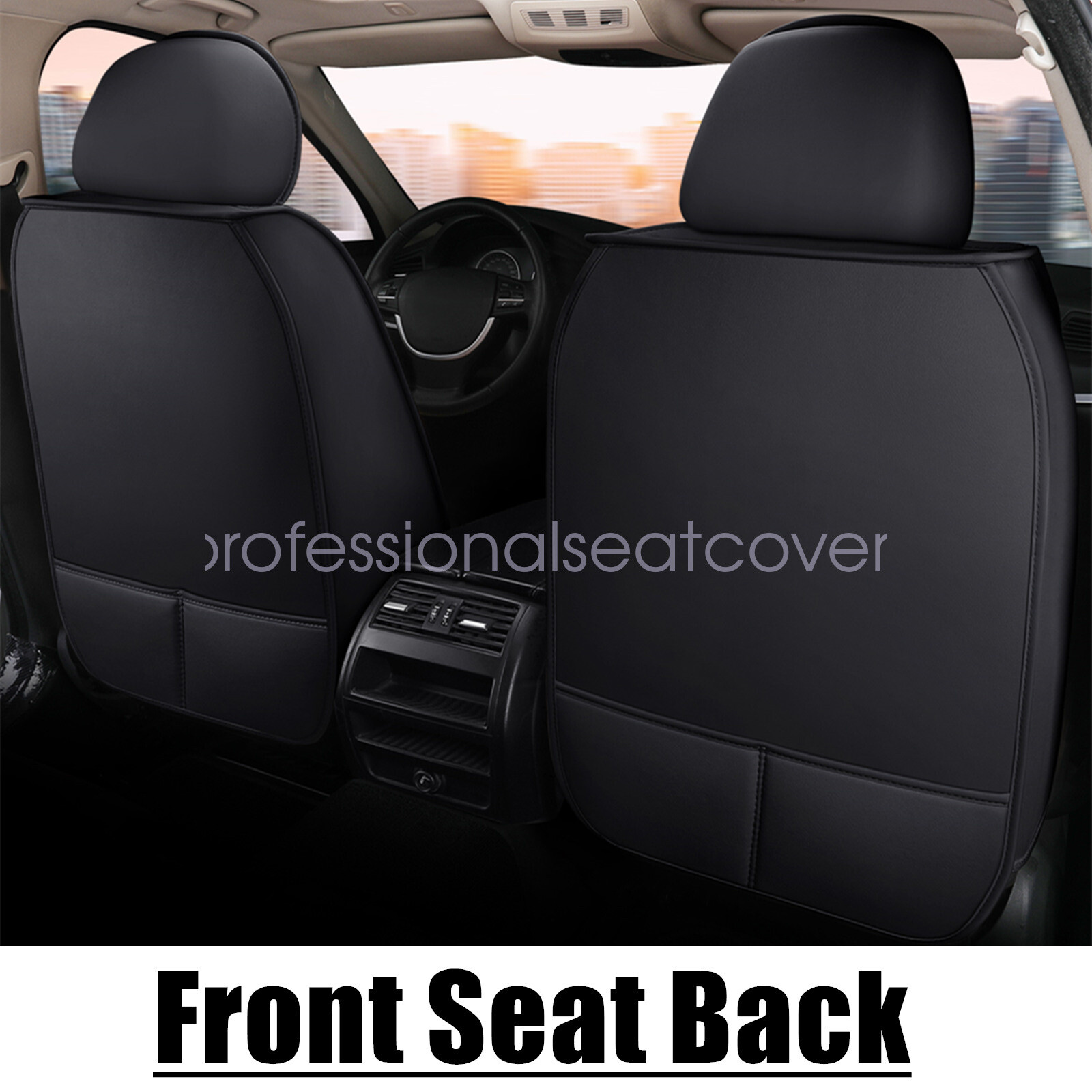 Car 5 Seat Cover Faux Leather For Toyota Prius V 2012-2017 Full Set Cushion Pad