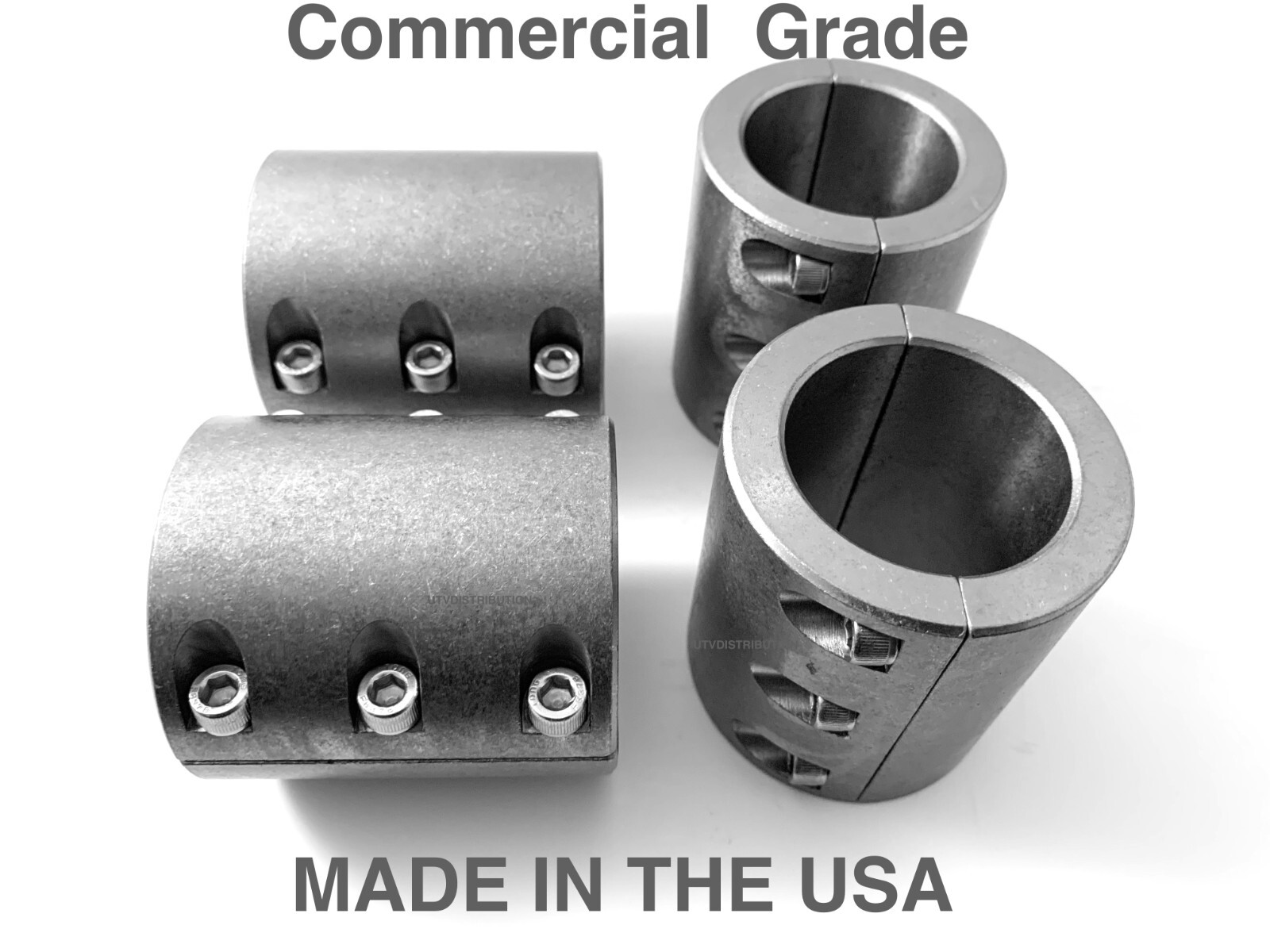4 Steel tube clamps weldable bolt on 1.75″ 1 3/4″ roll cage mounts USA Made -L