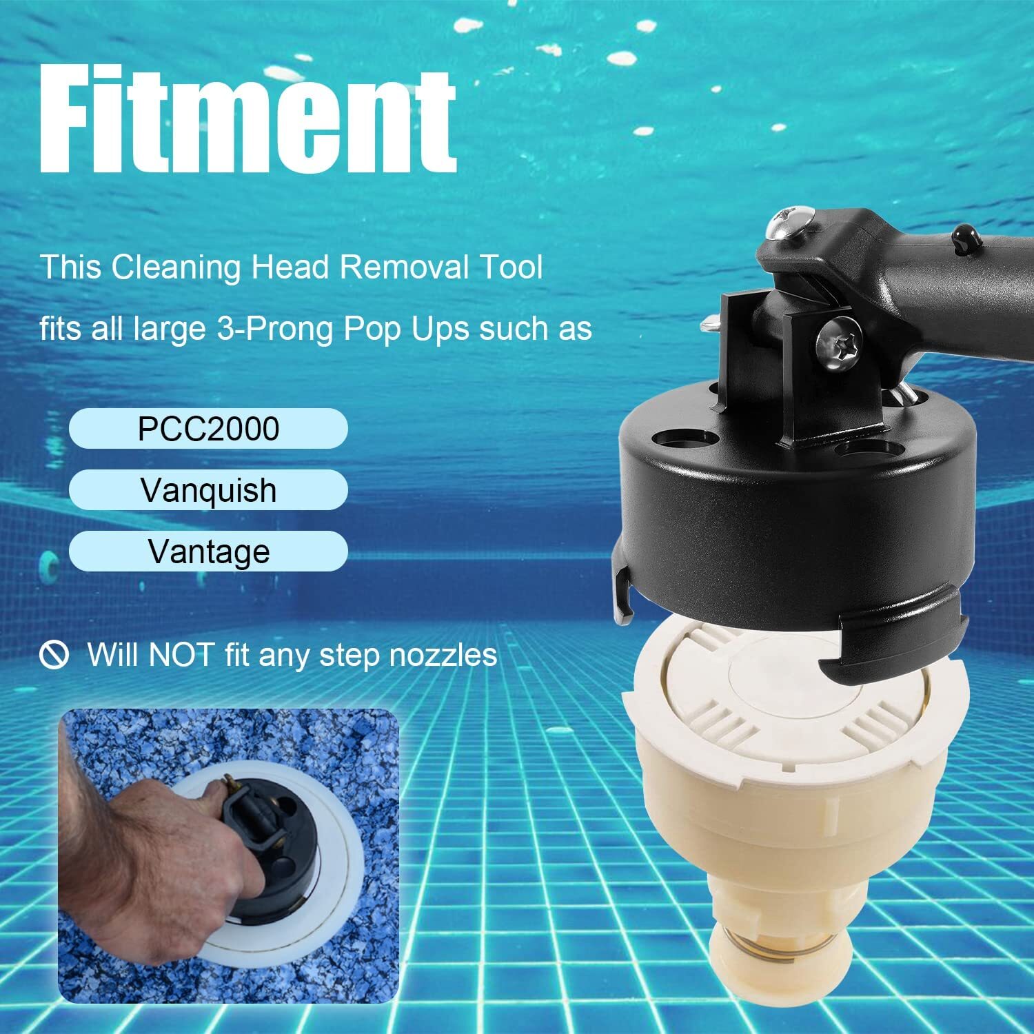 for Paramount PCC2000 Large Pop Up Plastic Head Nozzle PV3 Tool 004-552-5440-00