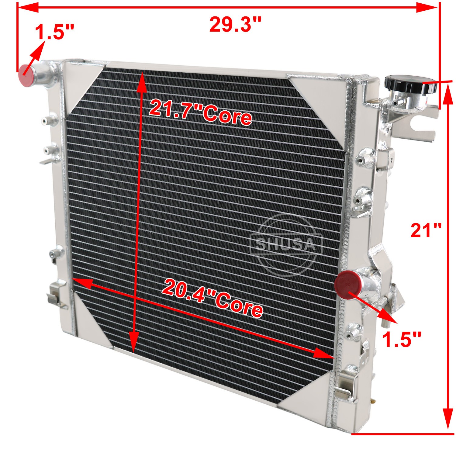 4 Row Radiator for 2007-2018 Jeep Wrangler Unlimited 2008 2009 2010 2011 ,US