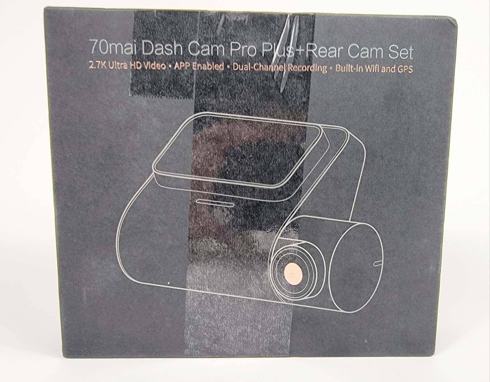 70mai Dash Cam Pro Plus + Inc Rear Cam, Built-in Wifi, GPS – A500s-1