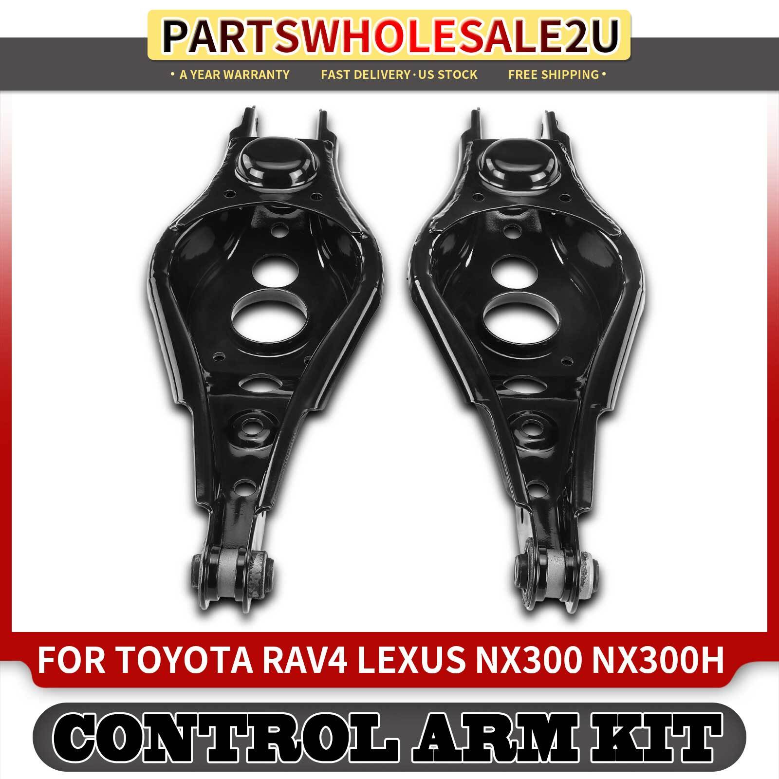 2x Rear Lower Side Control Arm for Toyota RAV4 2006-2018 Lexus NX300 V6 3.5L