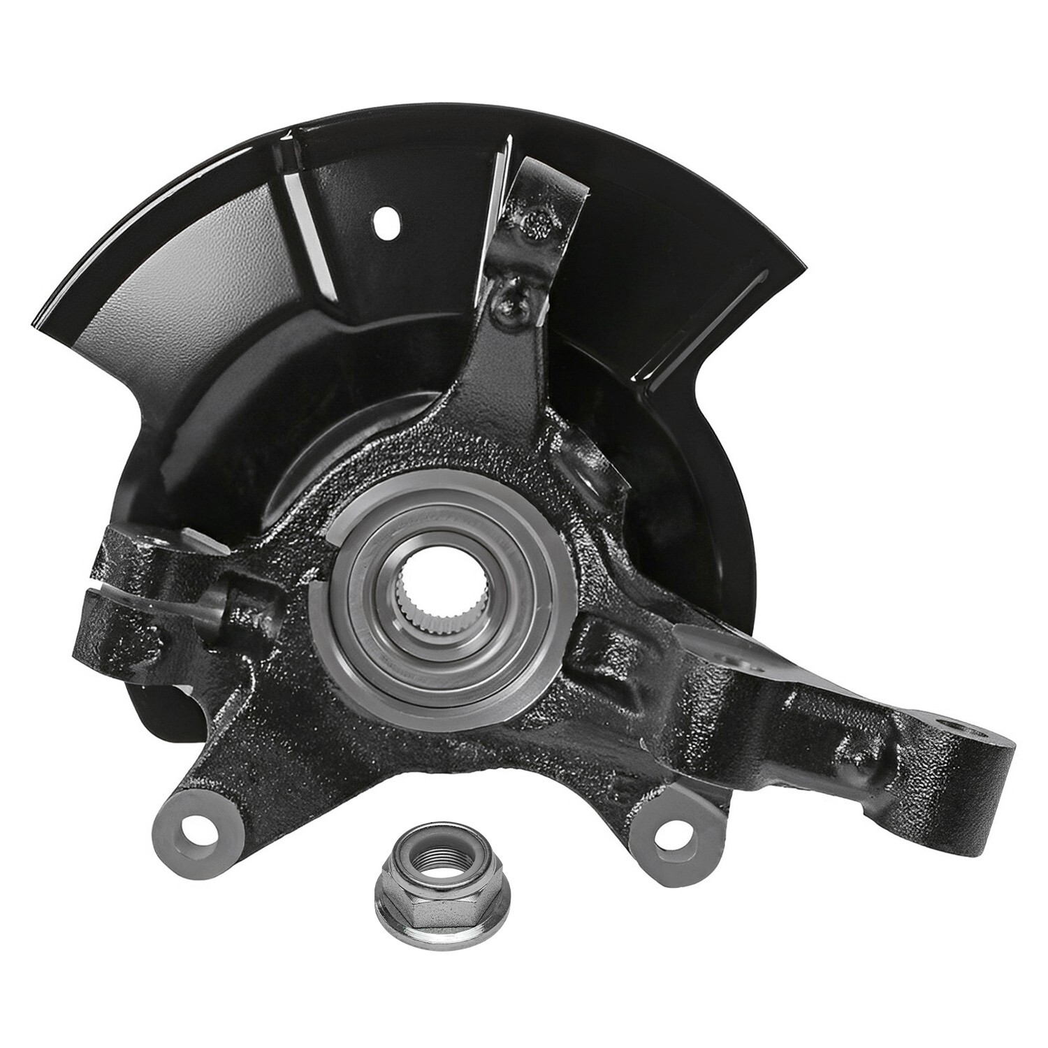 Front Steering Knuckles & Wheel Hub Bearings Assembly for 2007 – 2010 Ford Edge