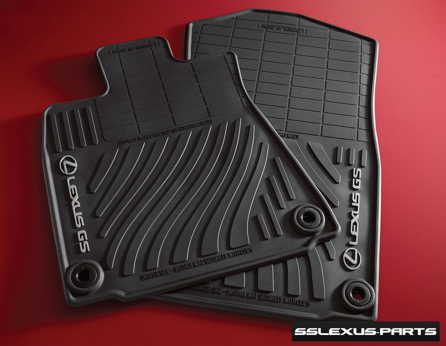 Lexus GS350 GS450H GS300 (2013-2018)(RWD) 4pc OEM Genuine ALL WEATHER FLOOR MATS