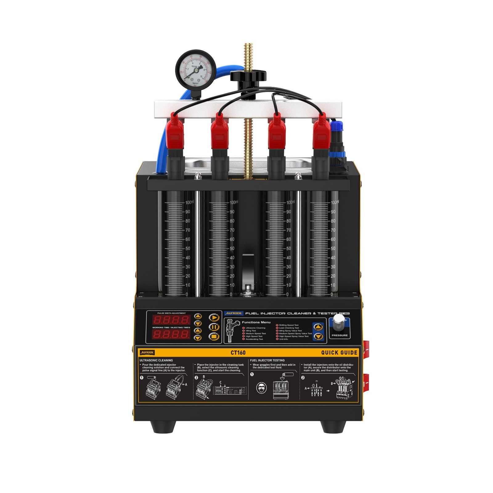 AUTOOL CT160 Fuel Injectors Cleaner Tester Ultrasonic Heating Cleaning Machine