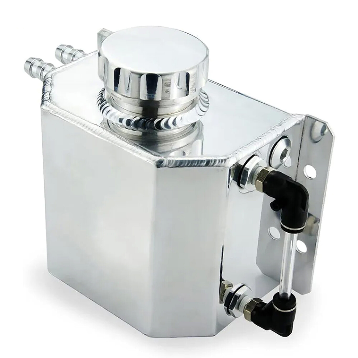 1L Aluminum Radiator Coolant Overflow Bottle Recovery Water Tank Universal