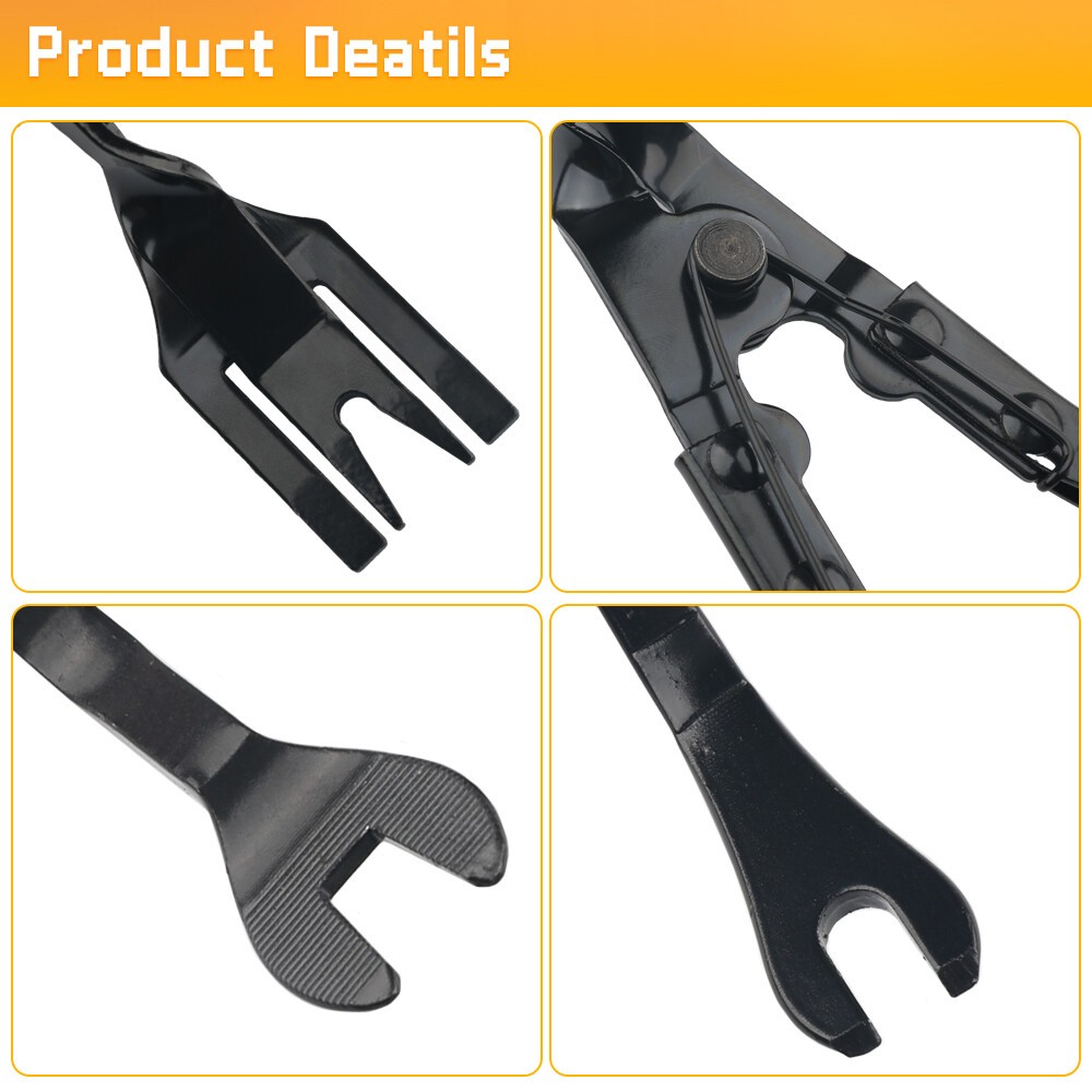 3Pcs Auto Clip Pliers Set Fastener Remover Car Trim Rivet Removal Pry Tool US