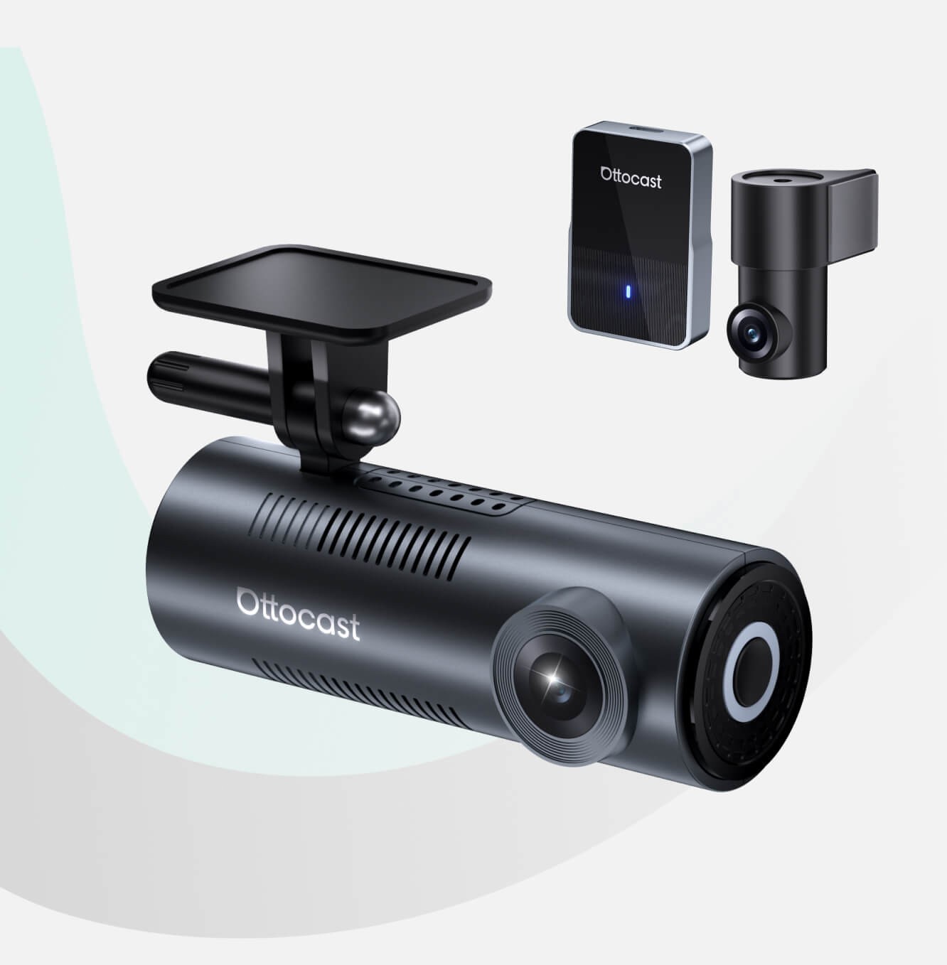 Ottocast Dash Cam Car HD 2K Front/Rear Dual Lens Video Recorder Camera G-Sensor