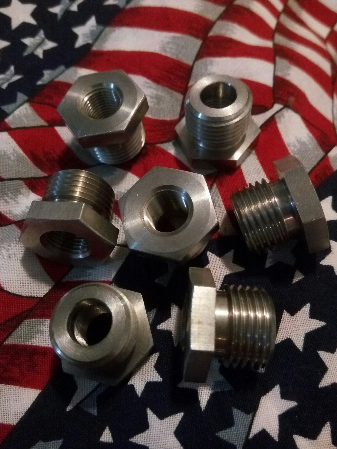 5/8-18 UNF to 1/8-27 NPT Gauge Sensor Sender Adapter Reducer