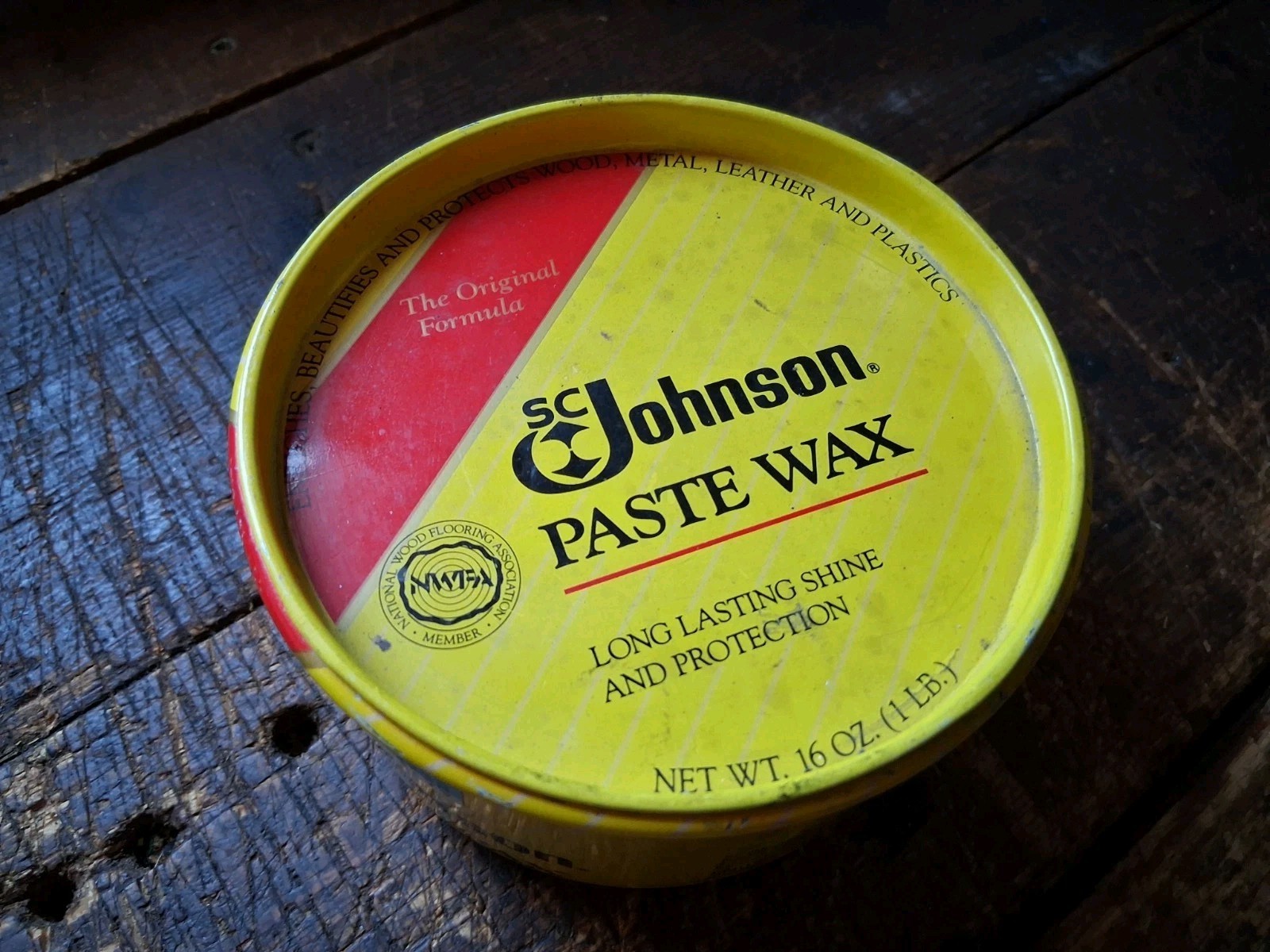 SC Johnson Paste Wax 16 oz Original 75% full Discontinued