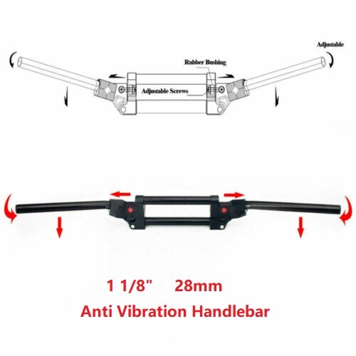 28mm 1 1/8″ Anti Vibration Handlebars Handle Bars For Yamaha Banshee 350 YFZ350