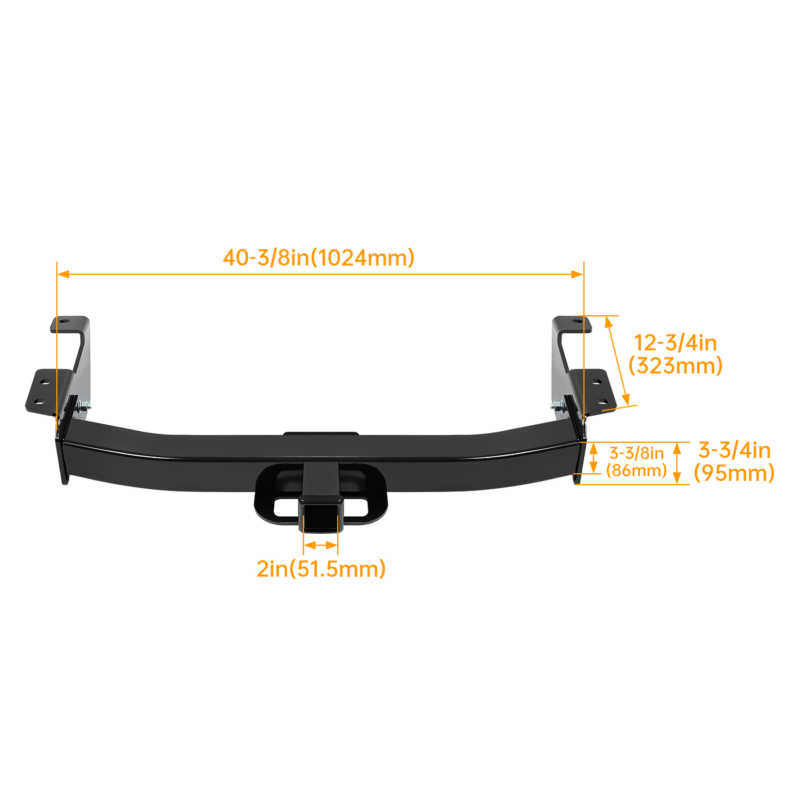 2″ Receiver Class V Trailer Hitch For Ford E-150 E-250 E-350 Econoline 2000-14
