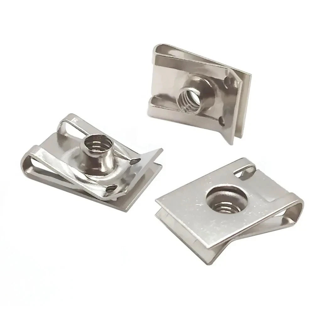 10PCS Stainless Steel U Clips Spring Nuts M4 M5 M6 M8 Car Panel Fasteners