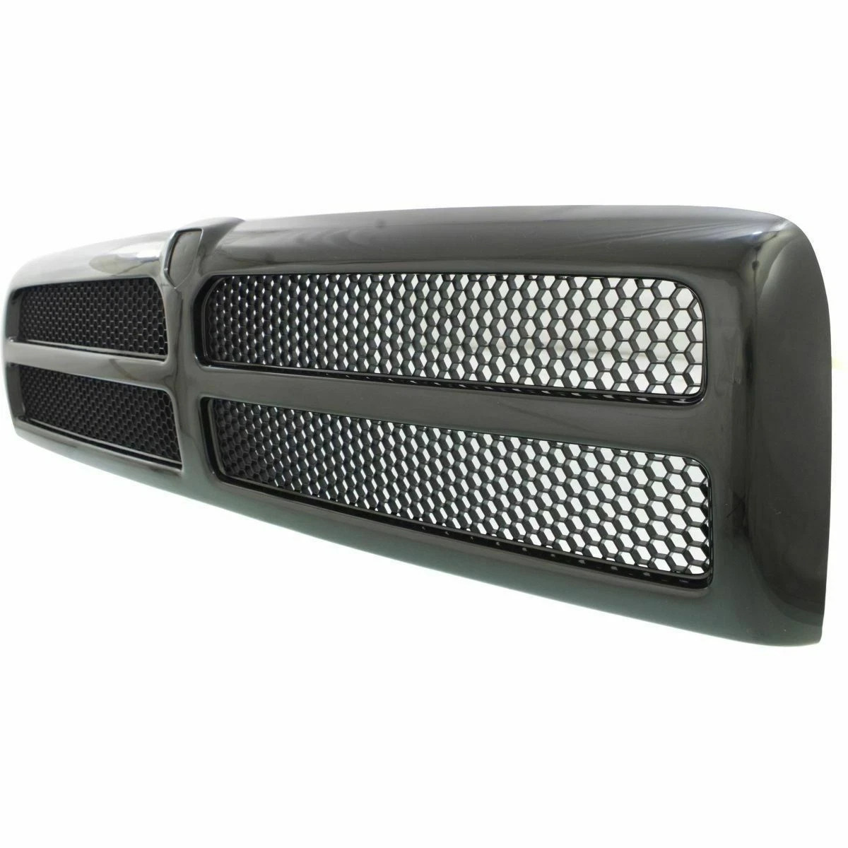 New Grille Assembly Matte Black Plastic For 1994-2002 Dodge Ram 2500 / Ram 3500